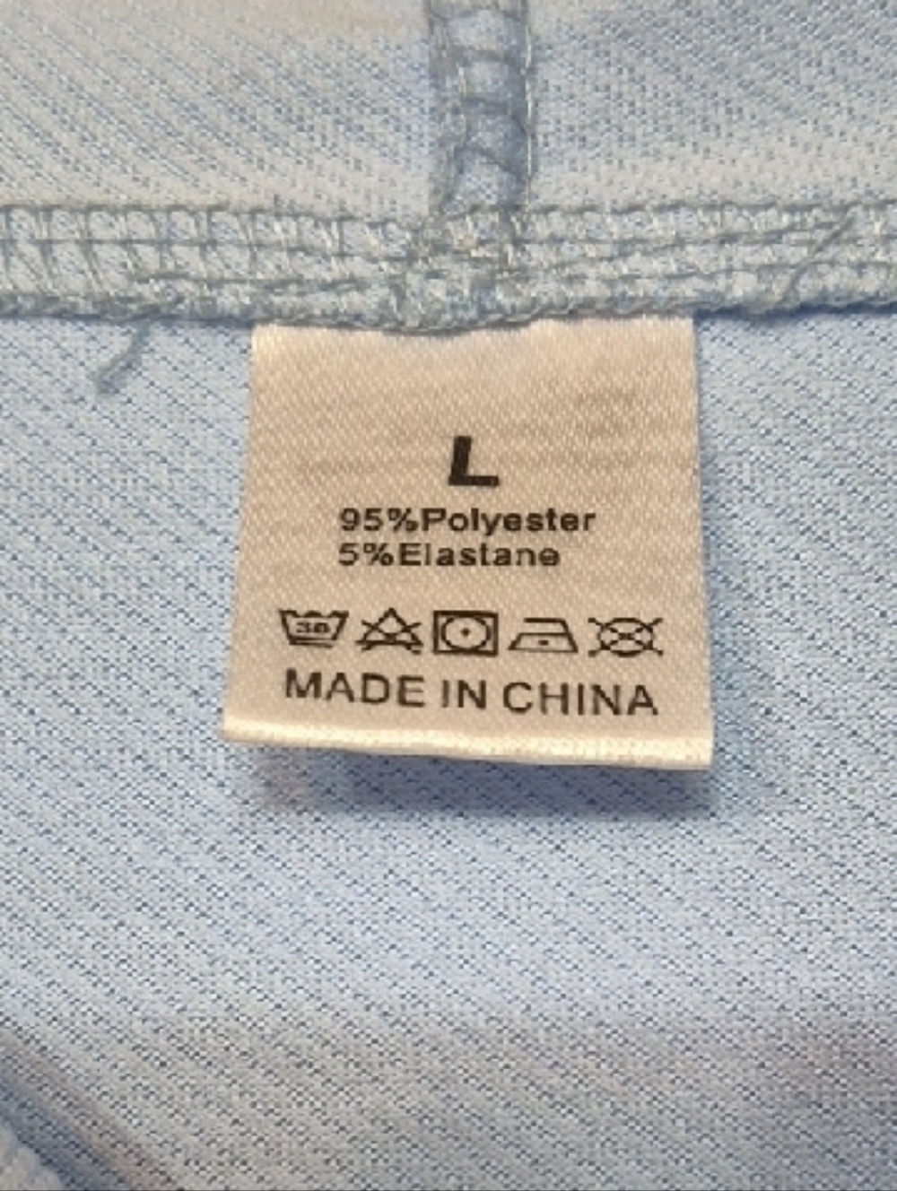 Sleeveless Hoodie Tank Top - Light Blue with Graphic - Picture 5 of 5